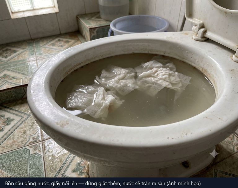 🚽 Tắc bồn cầu, tắc chậu rửa